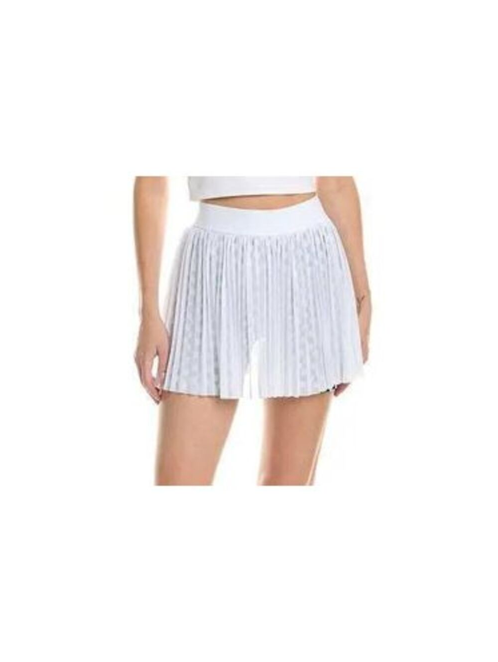 Terez Checkered Mesh Layover Tennis Skirt